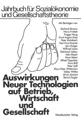 Book cover for Auswirkungen Neuer Technologien auf Betrieb, Wirtschaft und Gesellschaft