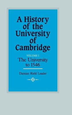 Book cover for Volume 1, The University to 1546