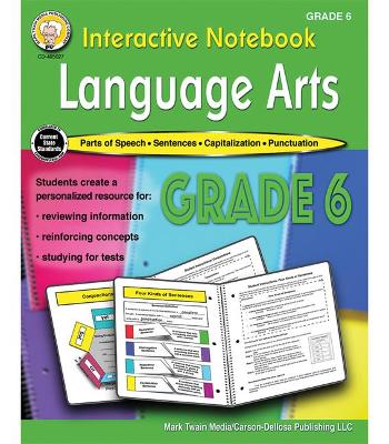 Book cover for Interactive Notebook: Language Arts Resource Book, Grade 6