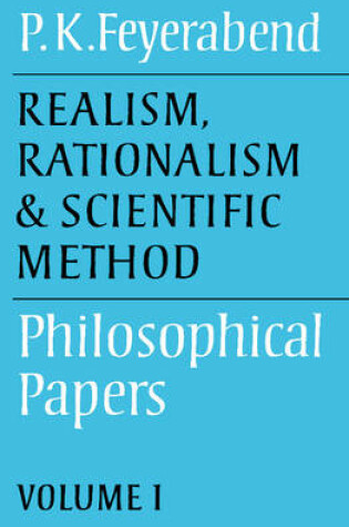 Cover of Realism, Rationalism and Scientific Method: Volume 1
