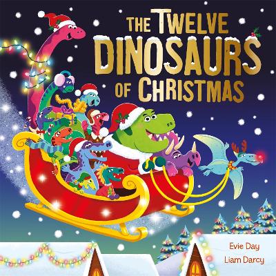 Book cover for The Twelve Dinosaurs of Christmas