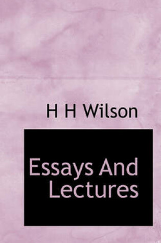 Cover of Essays and Lectures