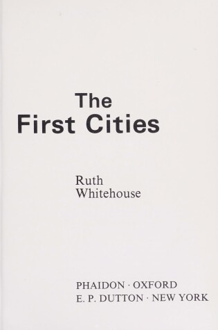 Cover of First Cities