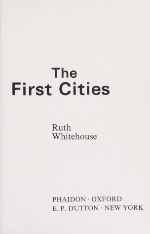 Book cover for First Cities