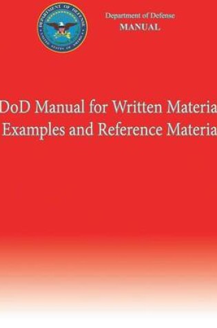 Cover of DoD Manual for Written Material