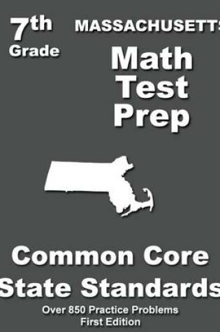Cover of Massachusetts 7th Grade Math Test Prep