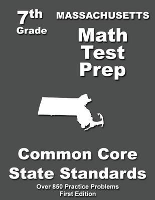 Book cover for Massachusetts 7th Grade Math Test Prep