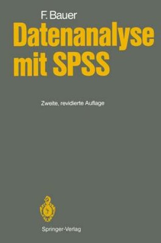 Cover of Datenanalyse mit SPSS