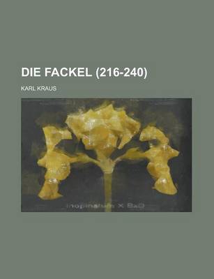 Book cover for Die Fackel (216-240)