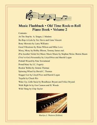 Book cover for Music Flashback, Old Time Rock-n-Roll Piano Book, Volume 2