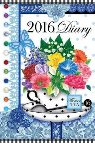 Cover of 2016 Diary with Birth Flowers and Gems