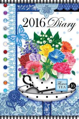 Book cover for 2016 Diary with Birth Flowers and Gems