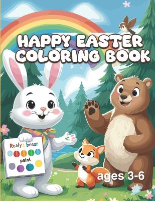 Book cover for Happy Easter Coloring book