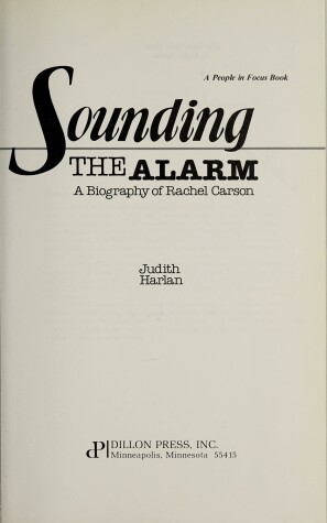 Cover of Sounding the Alarm