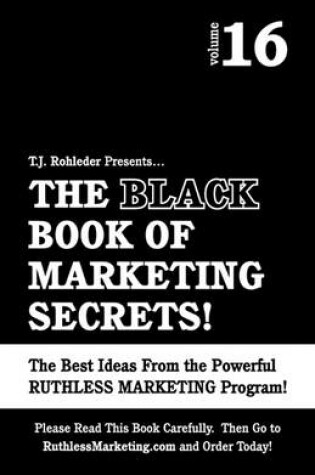 Cover of The Black Book of Marketing Secrets, Vol. 16