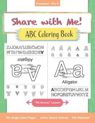 Book cover for Share with Me! ABC Coloring Book