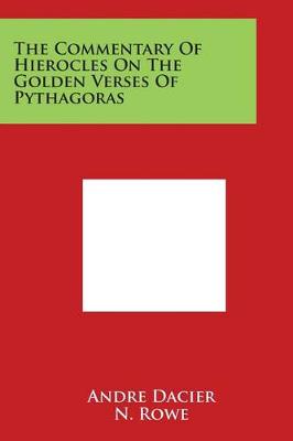 Book cover for The Commentary of Hierocles on the Golden Verses of Pythagoras