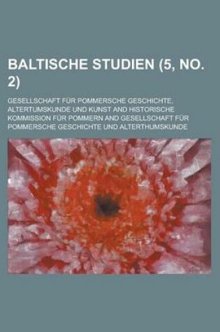 Cover of Baltische Studien (5, No. 2 )