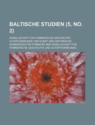 Book cover for Baltische Studien (5, No. 2 )