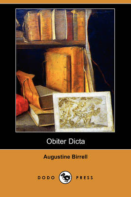 Book cover for Obiter Dicta (Dodo Press)