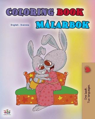 Book cover for Coloring book #1 (English Swedish Bilingual edition)