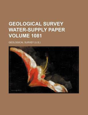 Book cover for Geological Survey Water-Supply Paper Volume 1081