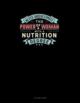 Book cover for Never Underestimate The Power Of A Woman With A Nutrition Degree