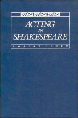 Book cover for Acting in Shakespeare