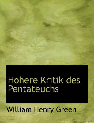 Book cover for Hohere Kritik Des Pentateuchs