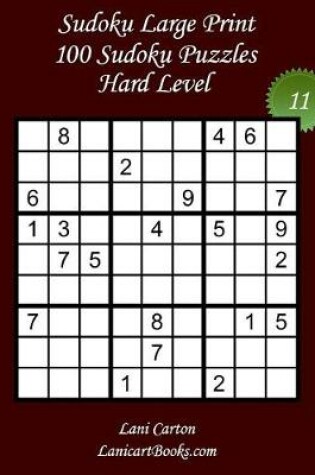 Cover of Sudoku Large Print - Hard Level - N°11