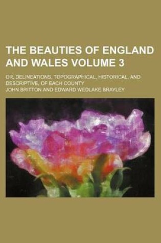 Cover of The Beauties of England and Wales Volume 3; Or, Delineations, Topographical, Historical, and Descriptive, of Each County
