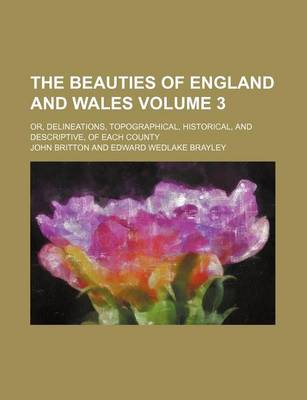Book cover for The Beauties of England and Wales Volume 3; Or, Delineations, Topographical, Historical, and Descriptive, of Each County