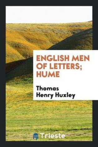 Cover of English Men of Letters; Hume