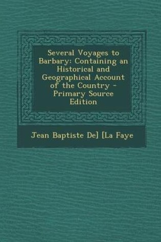 Cover of Several Voyages to Barbary