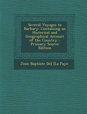 Book cover for Several Voyages to Barbary