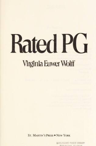 Cover of Rated Pg
