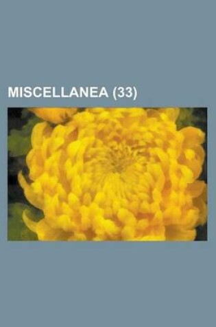 Cover of Miscellanea (33)