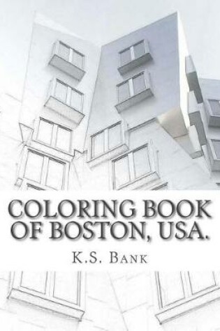 Cover of Coloring Book of Boston, USA.