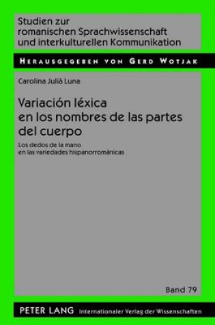 Cover of Variacion Lexica En Los Nombres de Las Partes del Cuerpo