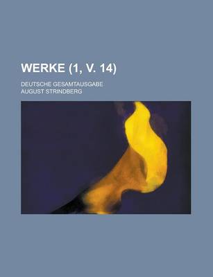 Book cover for Werke; Deutsche Gesamtausgabe (1, V. 14)