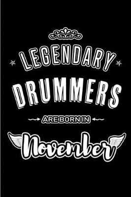 Book cover for Legendary Drummers are born in November