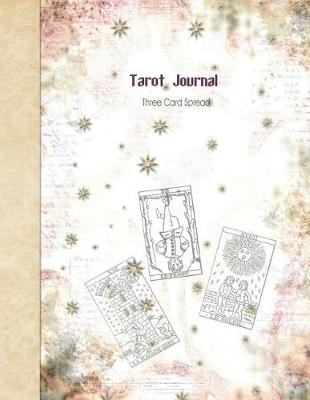 Book cover for Tarot Journal Three Card Spread - Star Ephemera