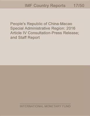 Book cover for People's Republic of China-Macao Special Administrative Region