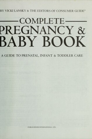 Cover of Complete Pregnancy & Baby Book