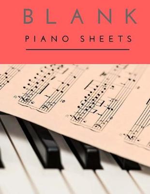 Book cover for Blank Piano Sheets