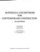 Book cover for Materials and Methods for Contemporary Construction