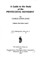 Book cover for A Guide to the Study of the Pentecostal Movement