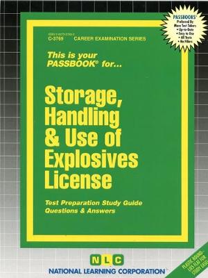 Book cover for Storage, Handling & Use of Explosives License