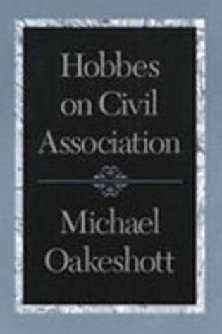 Cover of Hobbes on Civil Association