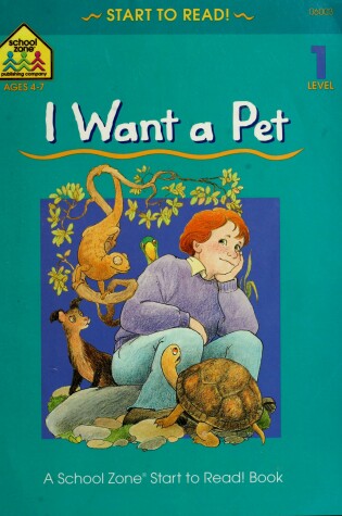 Cover of I Want a Pet, with Book